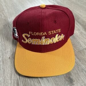 Vintage Sports Specialties Florida‎ State Seminoles Hat Snapback Garnet Wool Cap